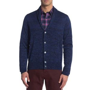 NWT Peter Millar Shawl Cardigan Sweater Starling Blue